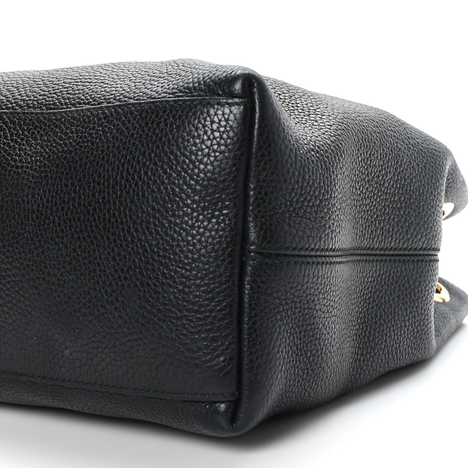 Gucci Pebbled Calfskin Medium Soho Chain Shoulder Bag Black 9 of 9
