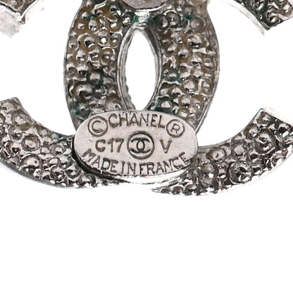 Chanel Crystal CC Earrings Silver 4 of 4