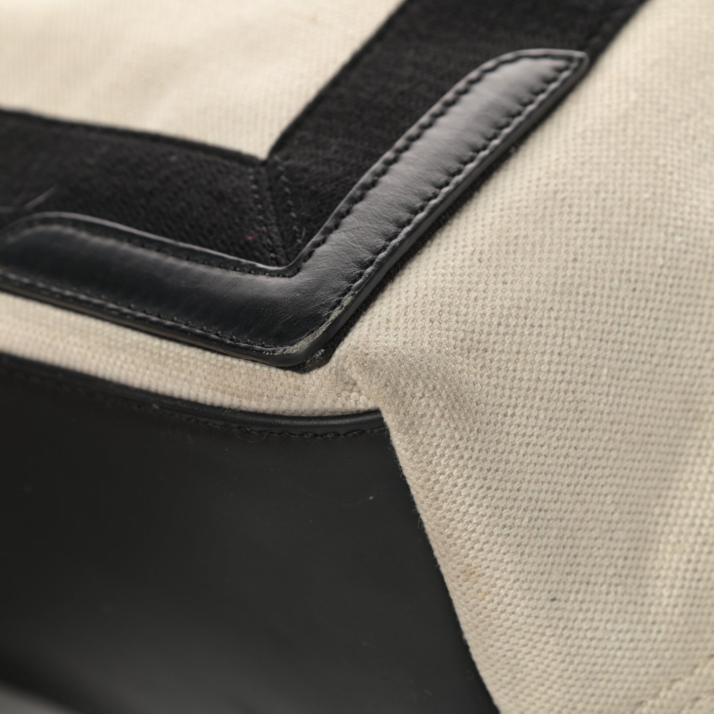 Canvas S Navy Cabas Natural Black