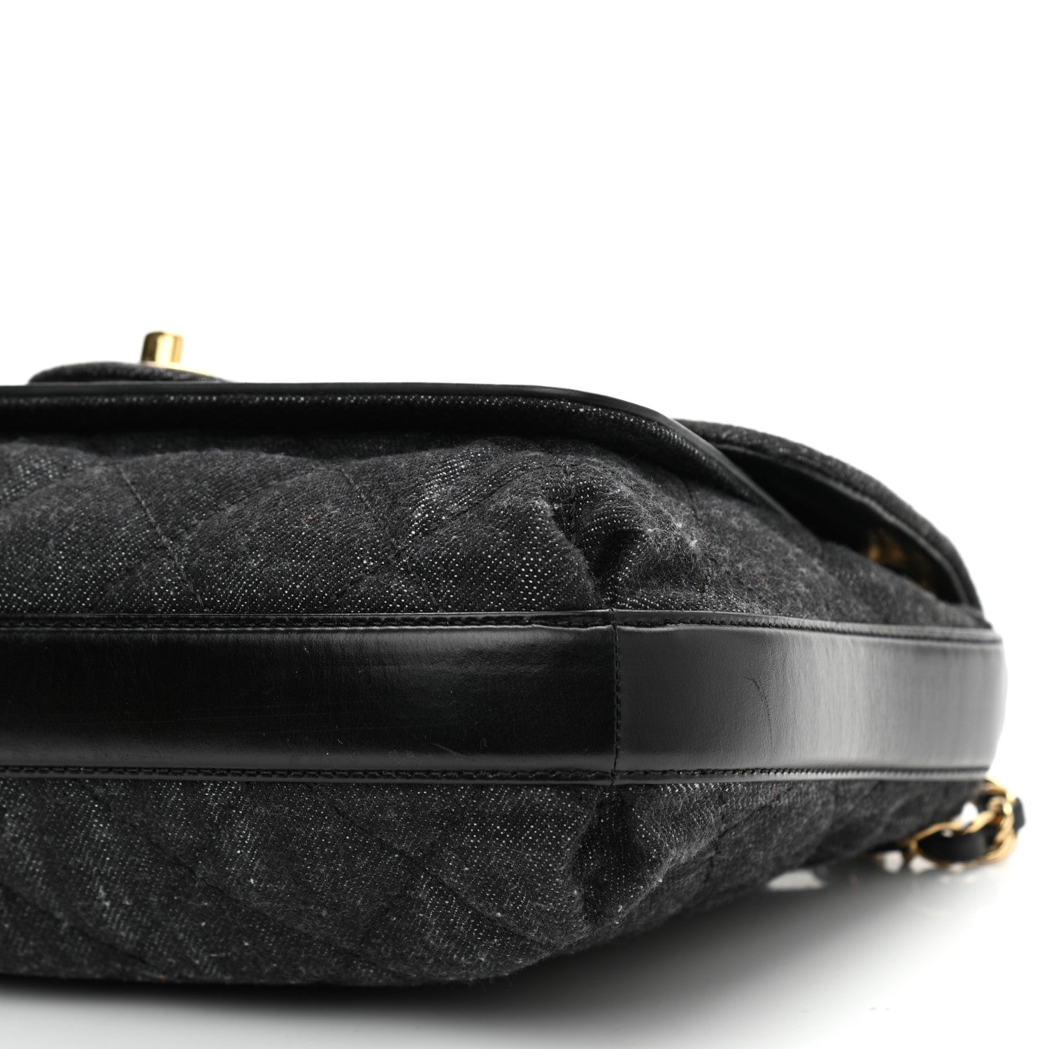 Chanel Denim Calfskin Quilted Small Flap Black 10 of 10