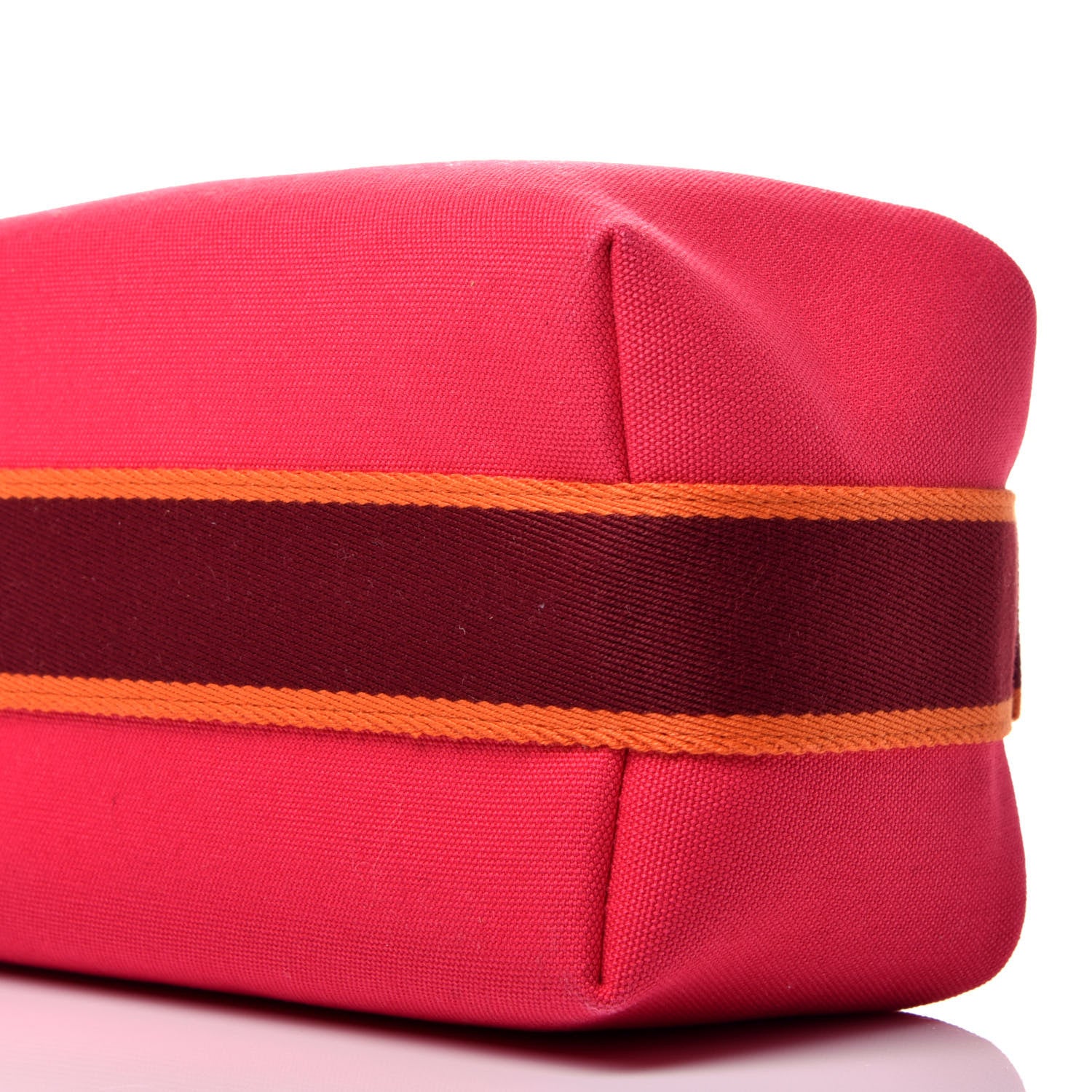 Hermes Canvas Small Bride-A-Brac Pouch Hibiscus 9 of 9