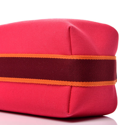 Hermes Canvas Small Bride-A-Brac Pouch Hibiscus 9 of 9