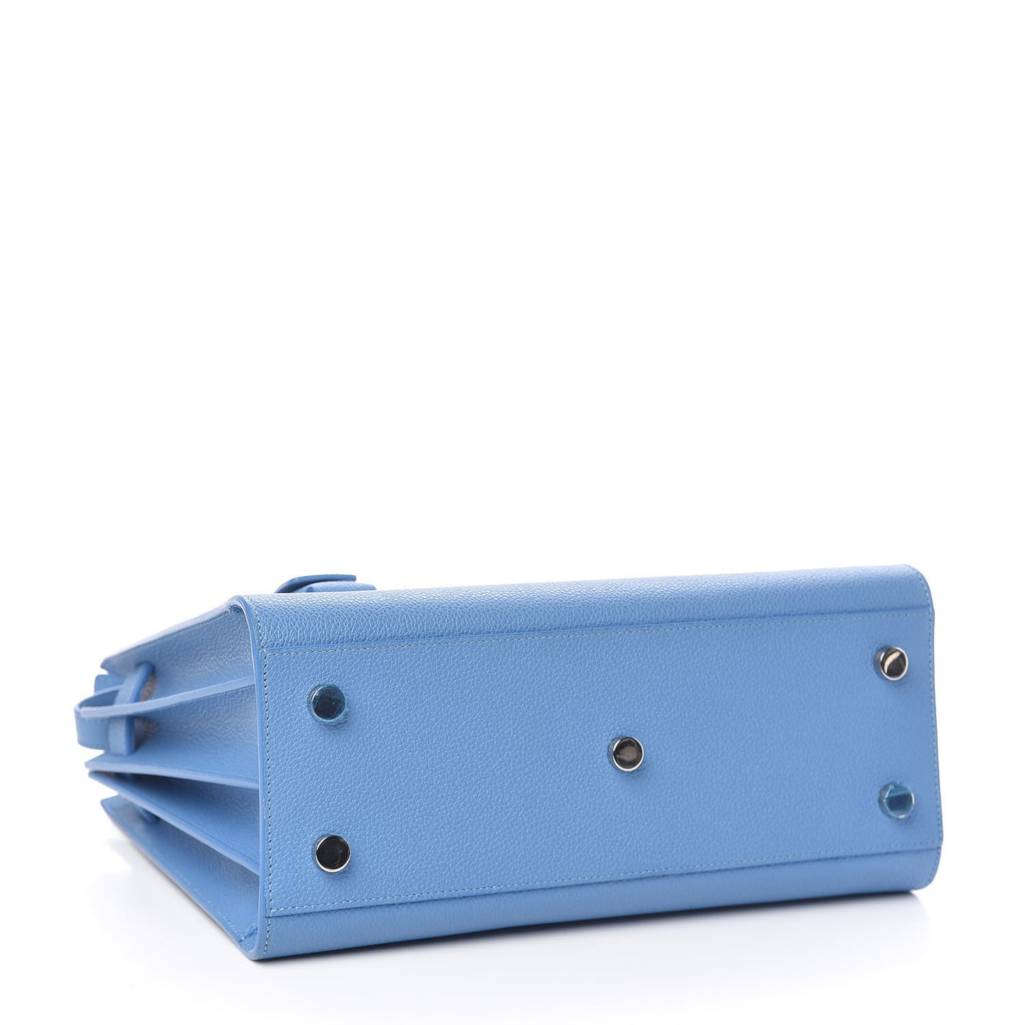 Grained Calfskin Baby Sac De Jour Blue Clair