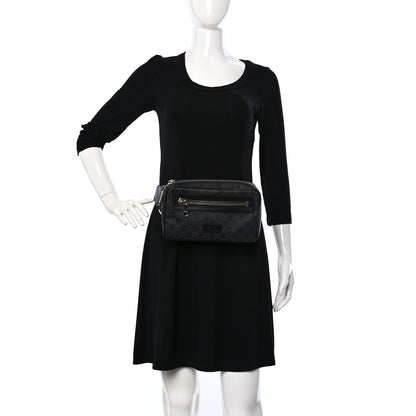 Gucci Soft GG Supreme Monogram Web Belt Bag Black Grey 2 of 9