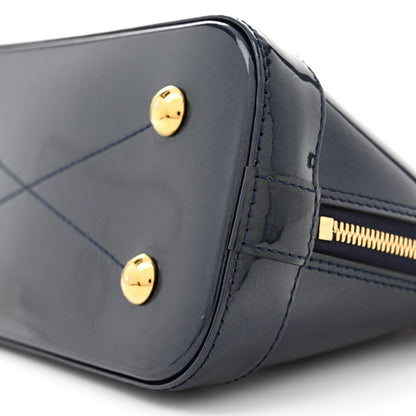 Louis Vuitton Patent Monogram Alma BB Marine 10 of 12