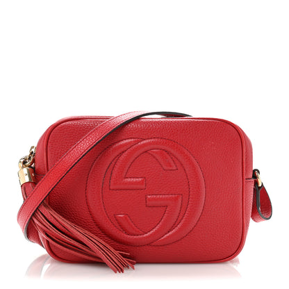 Gucci Pebbled Calfskin Small Soho Disco Bag Tabasco Red 1 of 12
