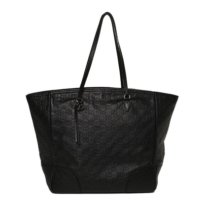 Gucci Guccissima Medium Bree Zippered Tote Black 1 of 14