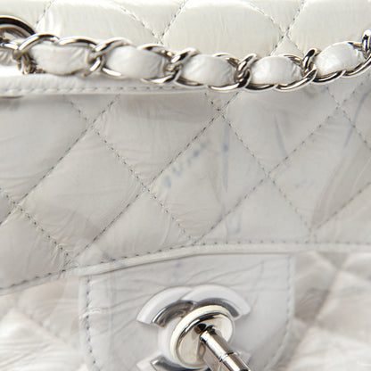 Chanel Crumpled Calfskin PVC Quilted Backpack White 7 of 10