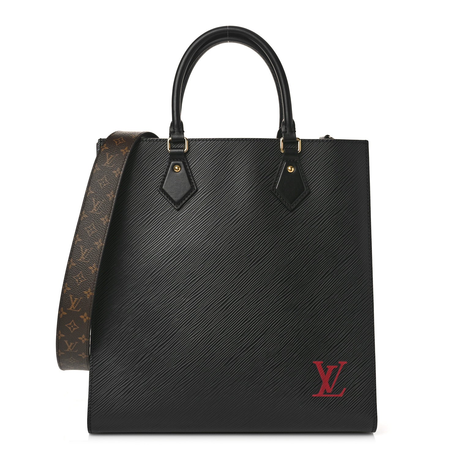 Louis Vuitton Epi Sac Plat PM Black 1 of 10