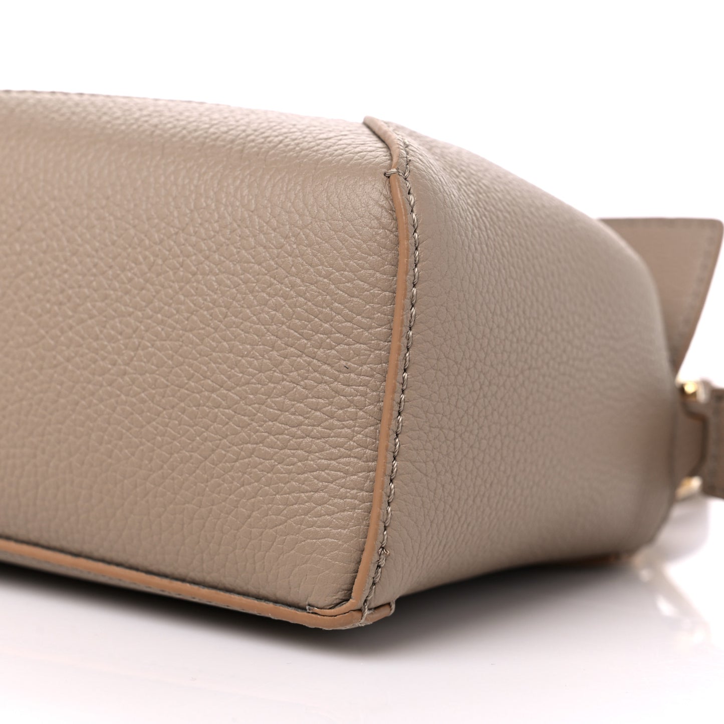 Calfskin Mini Puzzle Edge Bag Sand Mink