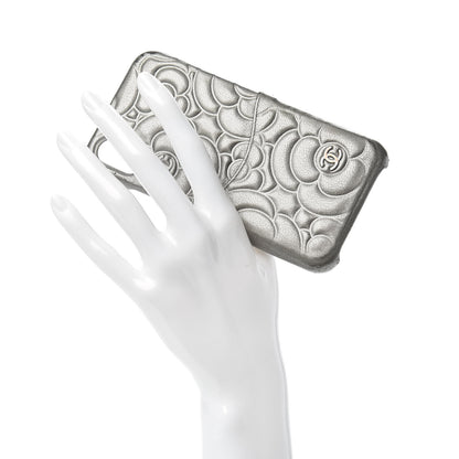 Chanel Goatskin Camellia iPhone X Case Grey 2 of 8
