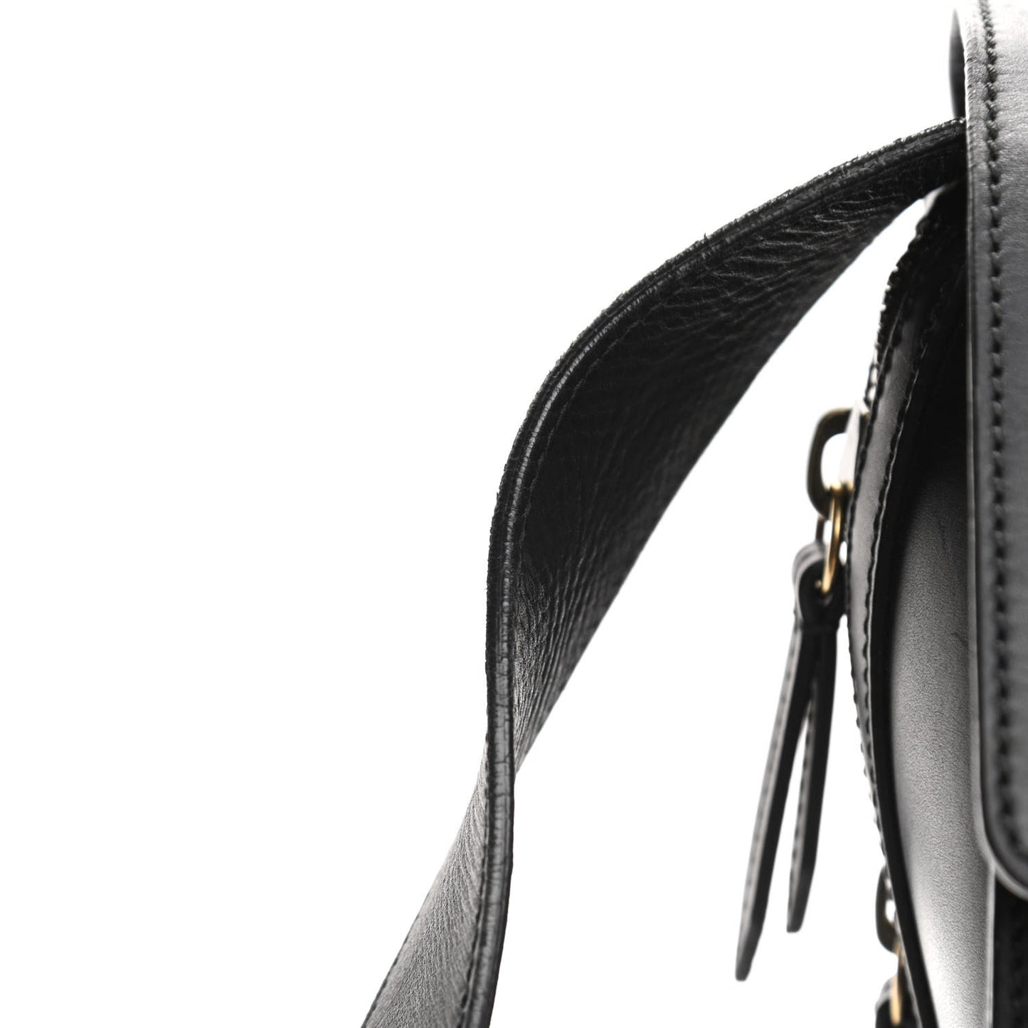 Calfskin GG Marmont Top Handle Briefcase Black