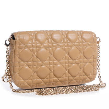 Christian Dior Leather Miss Dior Promenade Clutch Beige 3 of 9