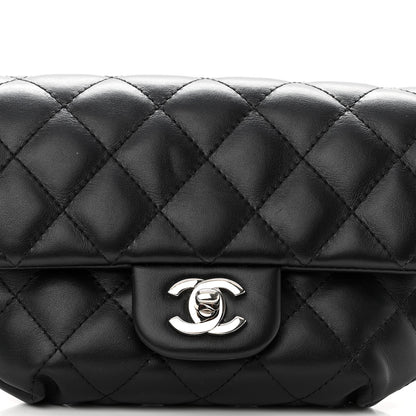 Chanel Calfskin Quilted CC Uniform Flap Belt Bag Black 6 of 8