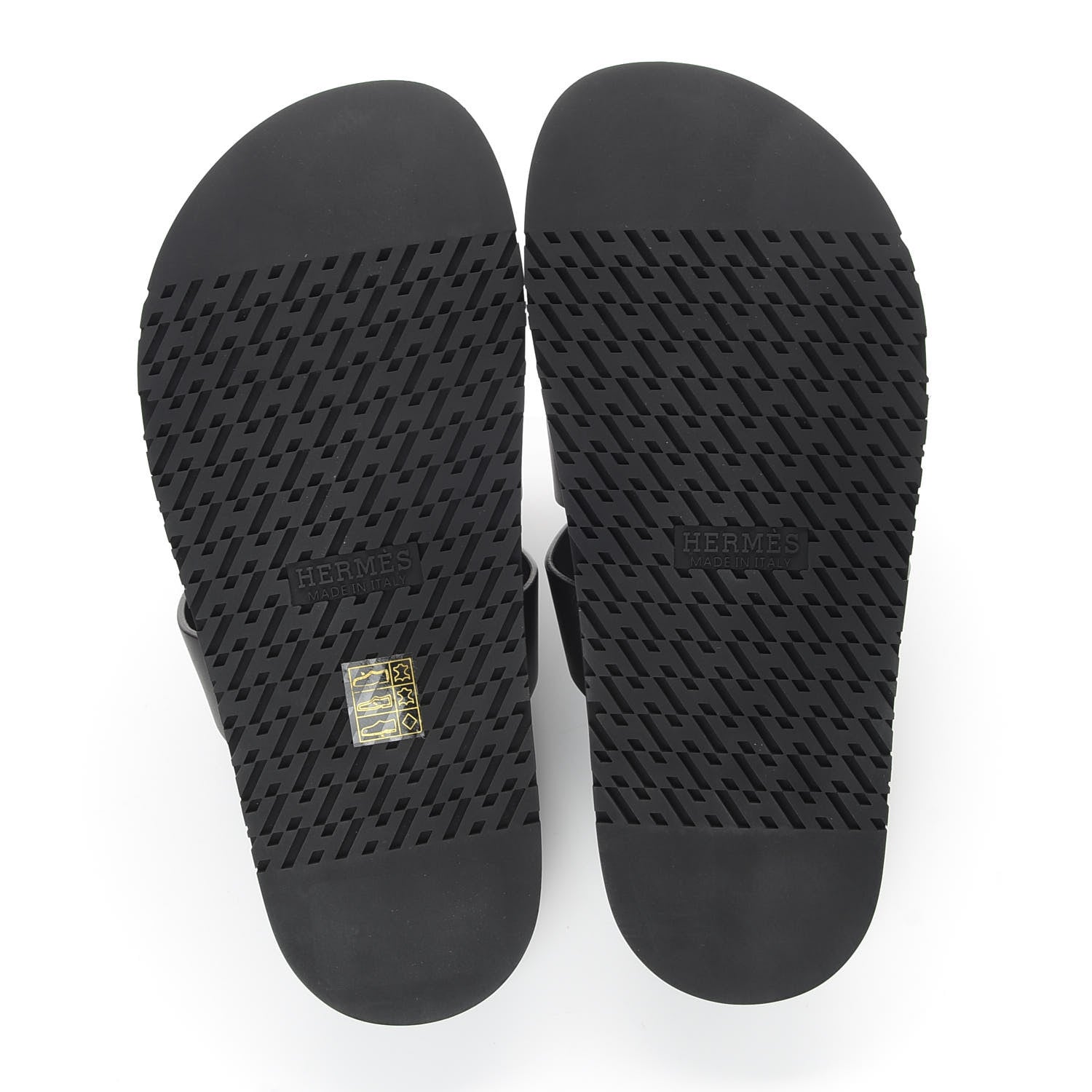 Hermes Calfskin Womens Ankara Sandals 40 Black 5 of 8