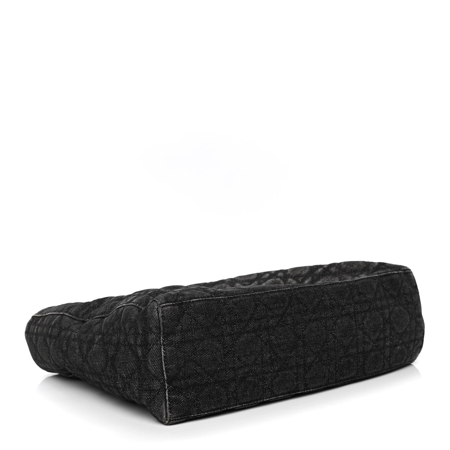 Christian Dior Denim Cannage Large Lady Dior Black 3 of 6
