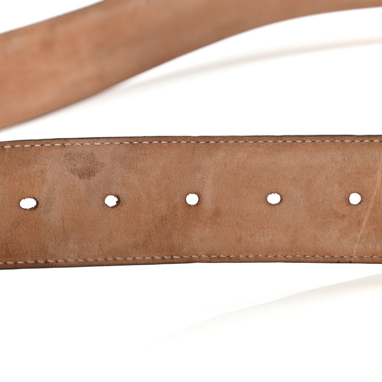 Gucci Guccissima Signature Interlocking G 40mm Belt 105 42 Hibiscus Red 4 of 7