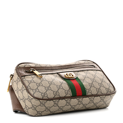 Gucci Soft GG Supreme Monogram Medium Ophidia Belt Bag Dark Brown 4 of 10