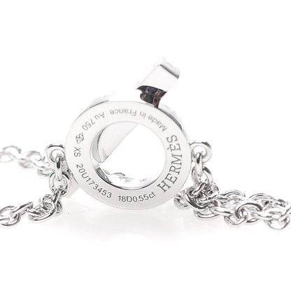 Hermes 18K White Gold Diamond Finesse Bracelet XS 4 of 5