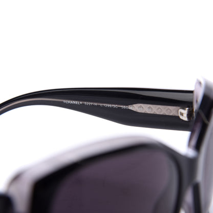 Chanel Mother of Pearl CC Sunglasses 5227-H Black 6 of 8