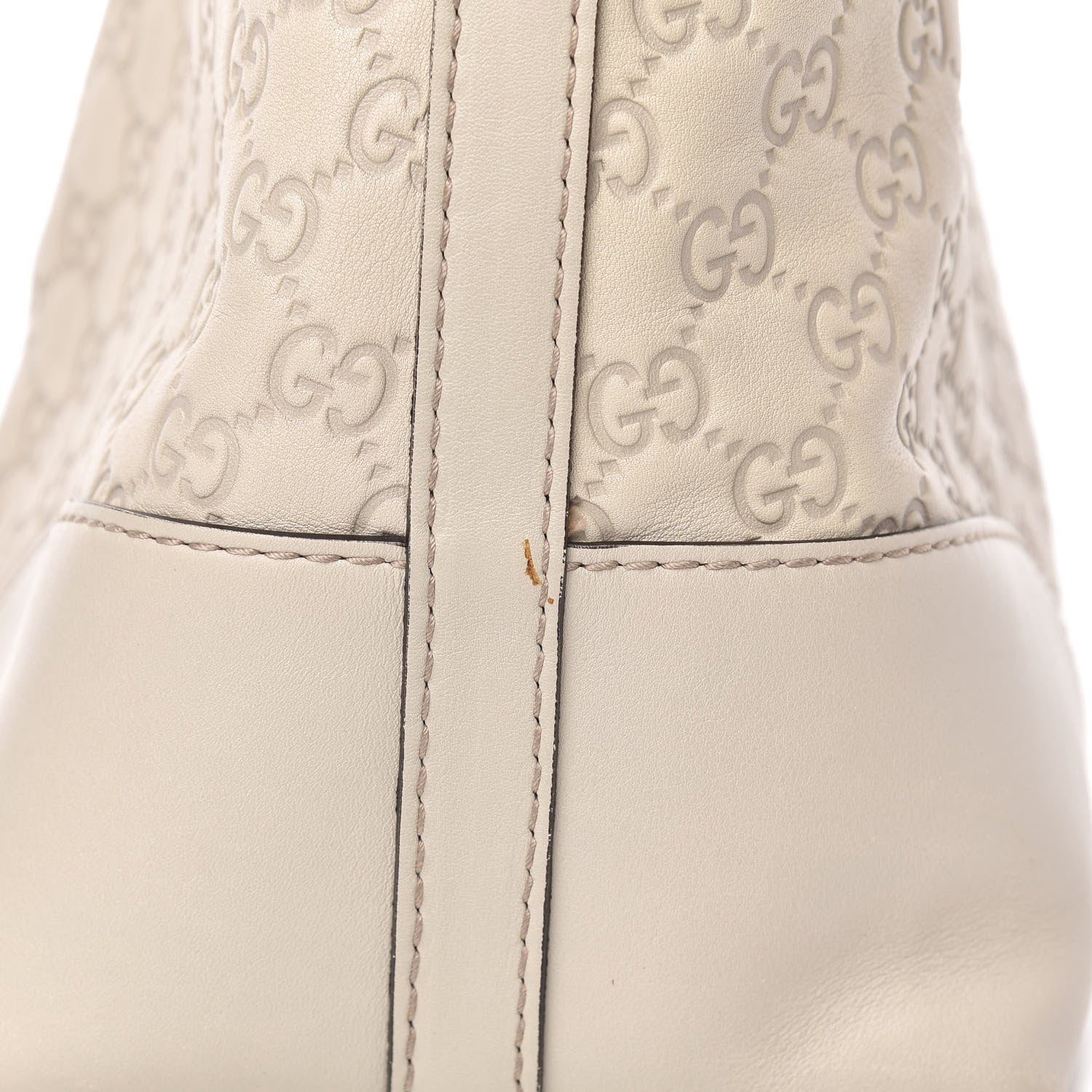 Gucci Guccissima Medium Lovely Heart Hobo Off White 17 of 19