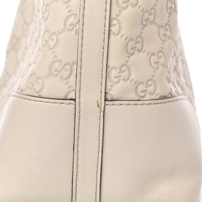 Gucci Guccissima Medium Lovely Heart Hobo Off White 17 of 19