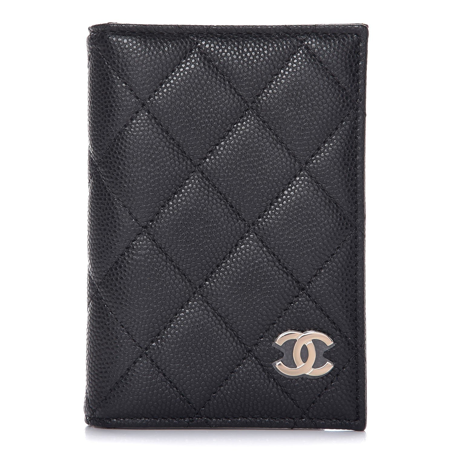 Chanel Caviar Quilted Card Holder Wallet Black 1 of 8
