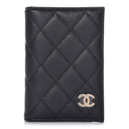 Chanel Caviar Quilted Card Holder Wallet Black 1 of 8