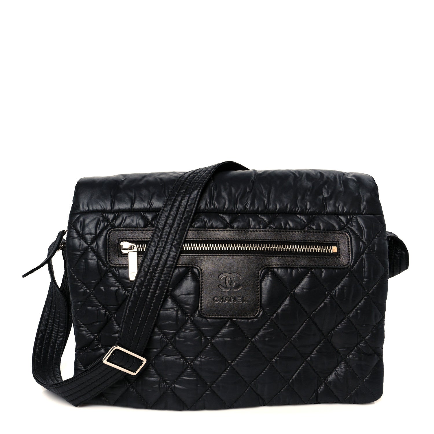 Chanel Nylon Coco Cocoon Messenger Bag Black 1 of 11