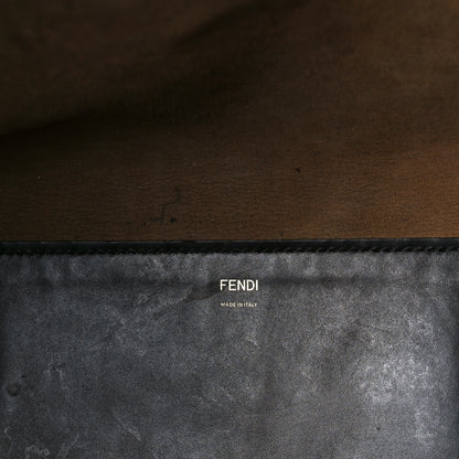 Fendi Vitello King Plexiglass Large Fendi Sunshine Shopper Tote Black 6 of 10
