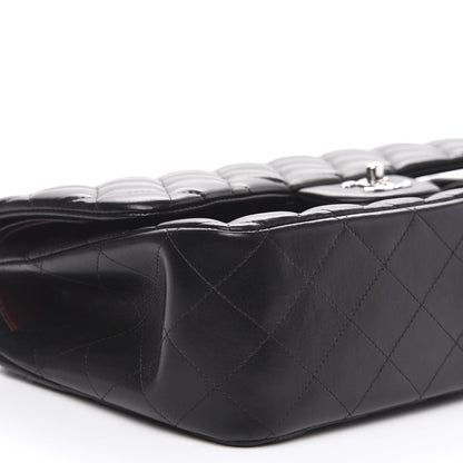 Chanel Lambskin Quilted Jumbo Double Flap Black 7 of 12