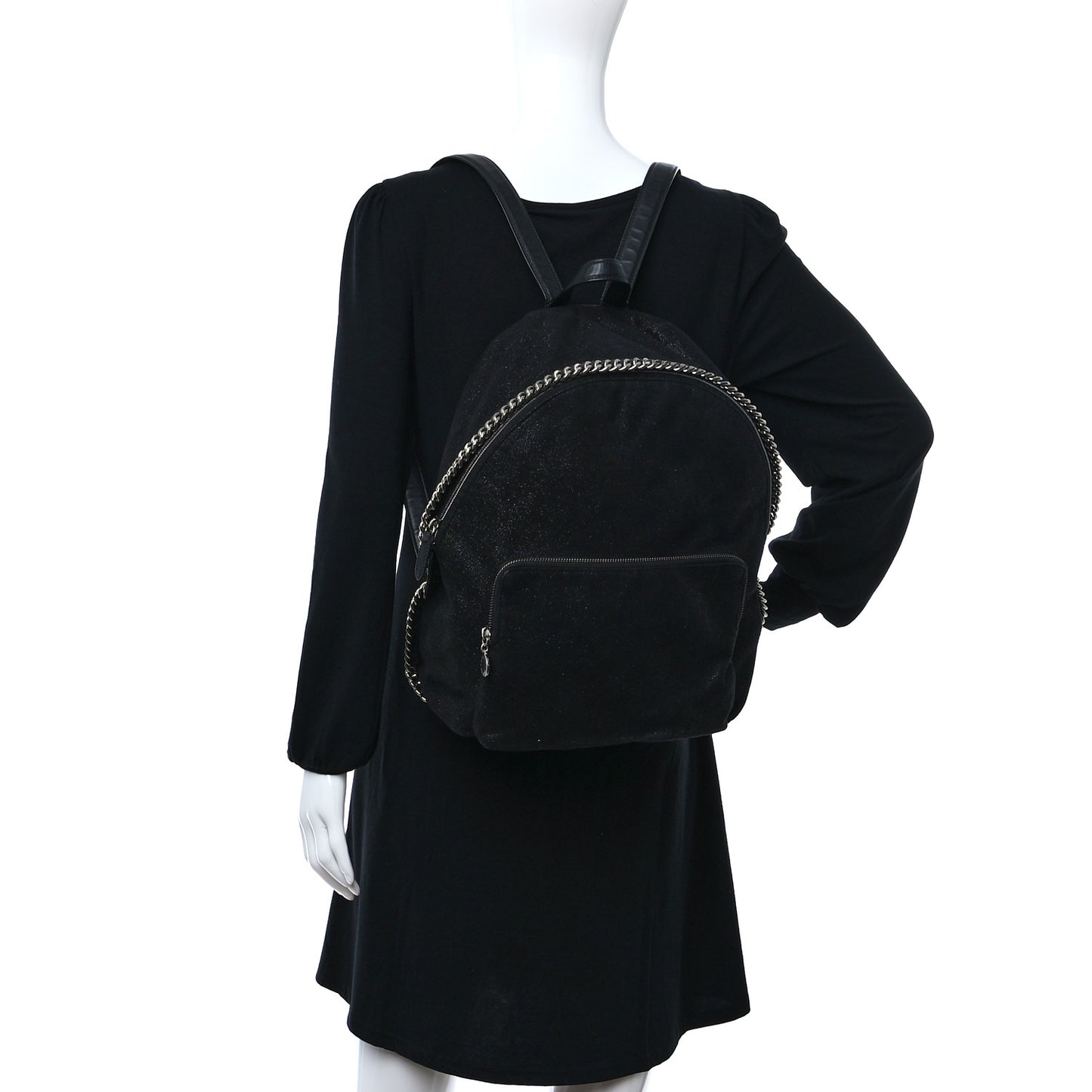 Shaggy Deer Mini Falabella Backpack Black