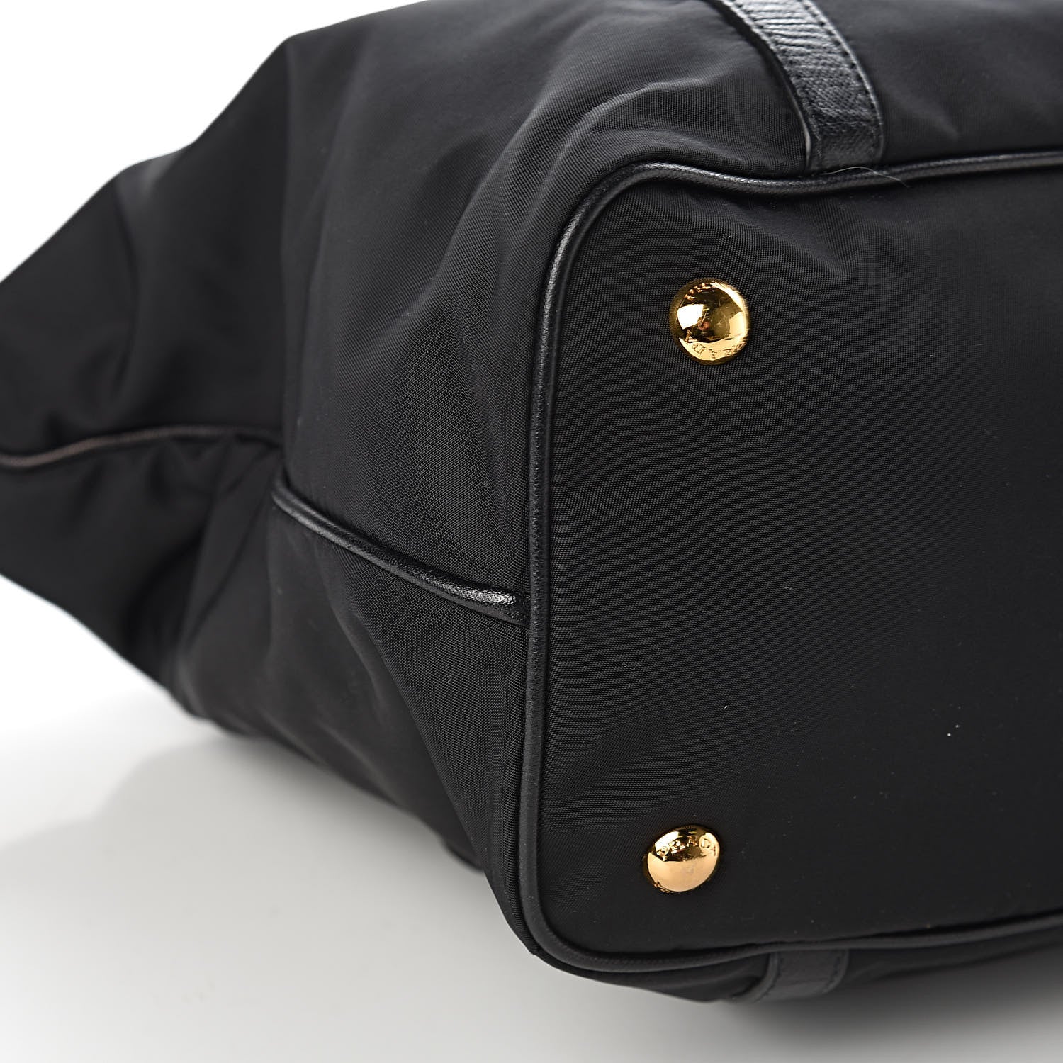 Prada Tessuto Nylon Saffiano Tote Black 9 of 12