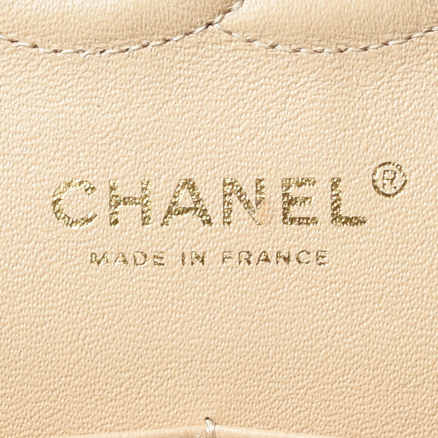 Caviar Quilted Medium Double Flap Beige Clair