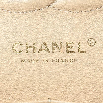 Chanel Caviar Quilted Medium Double Flap Beige Clair 9 of 11