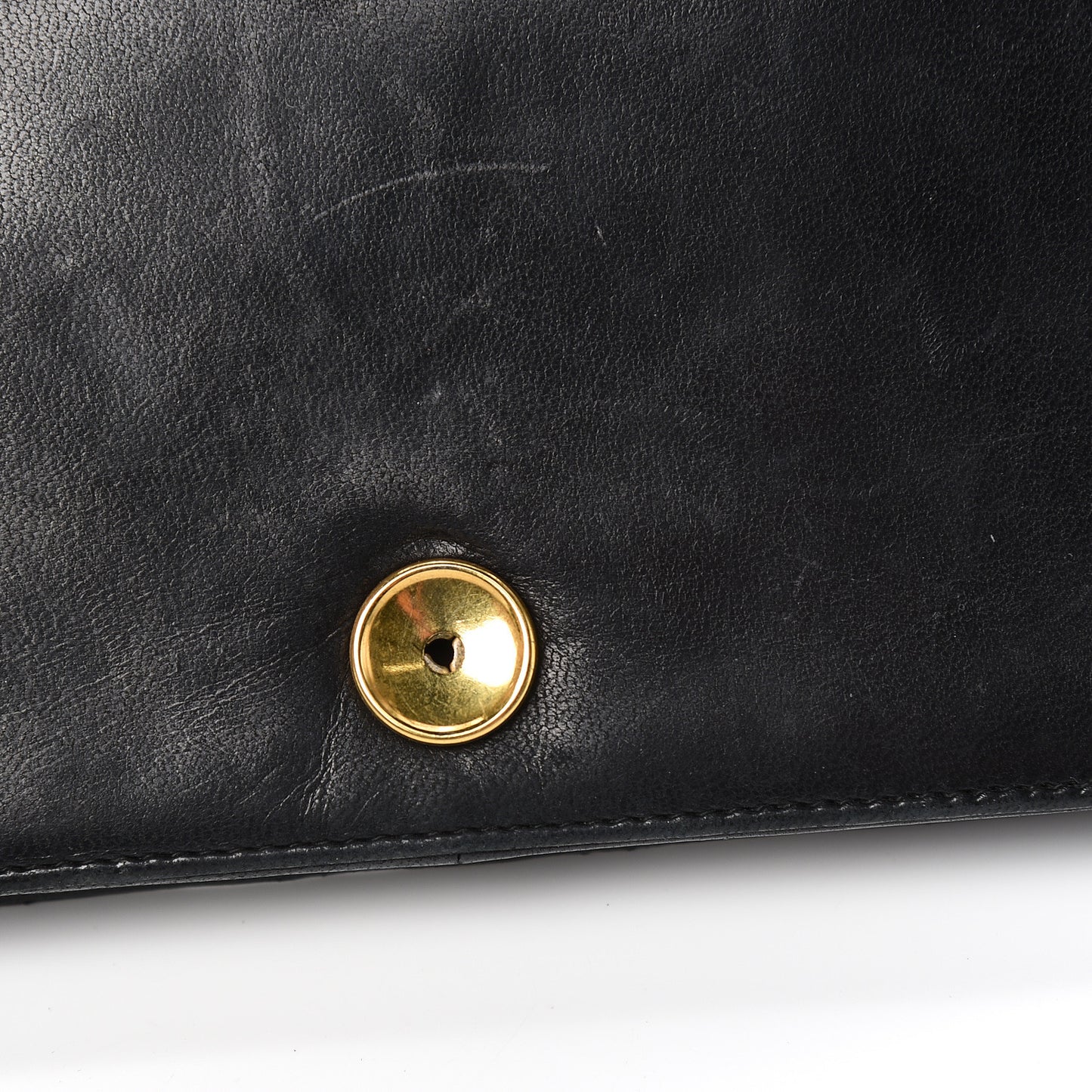 Lambskin Quilted Small Single Flap Black