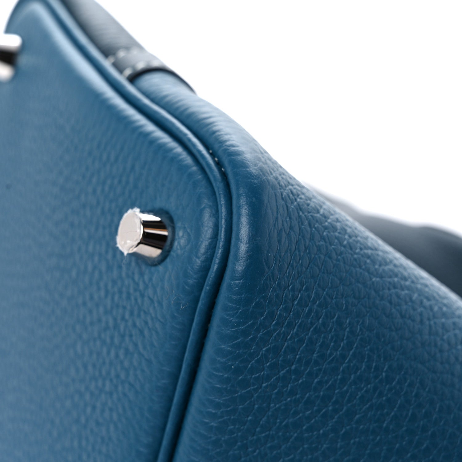 Hermes Taurillon Clemence Casaque Picotin Lock 18 PM Vert Bosphore Vert Cypress 9 of 12