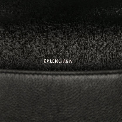 Balenciaga Grained Calfskin Medium Hourglass Top Handle Bag Black 5 of 11
