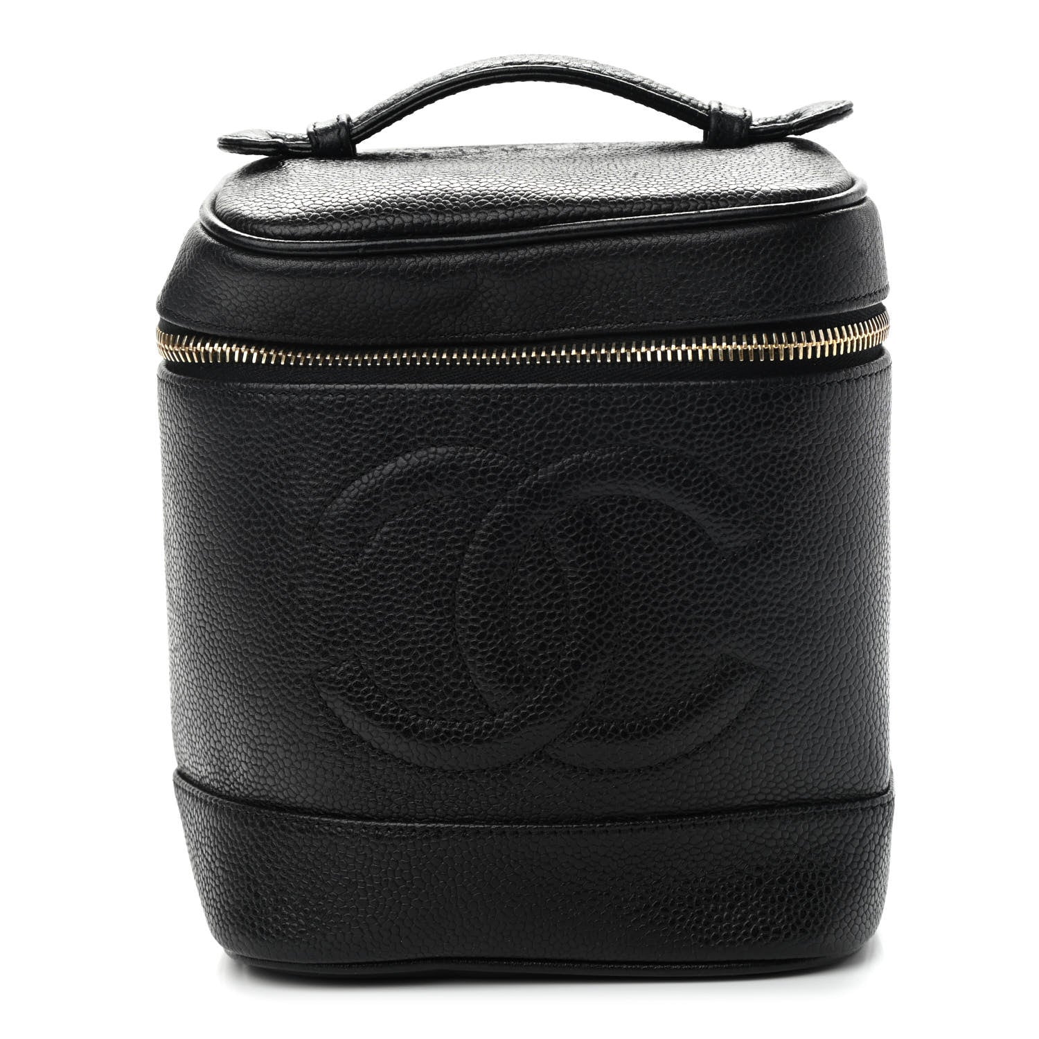 Chanel Caviar Vanity Cosmetic Case Black 1 of 10