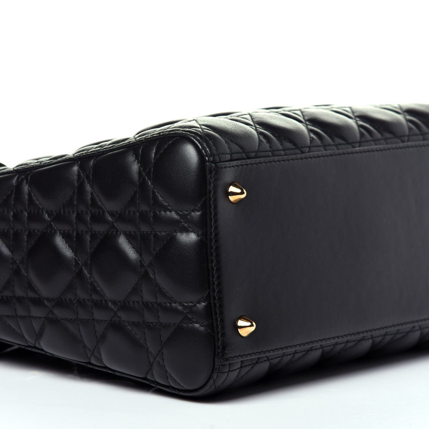 Lambskin Cannage Medium Lady Dior Black