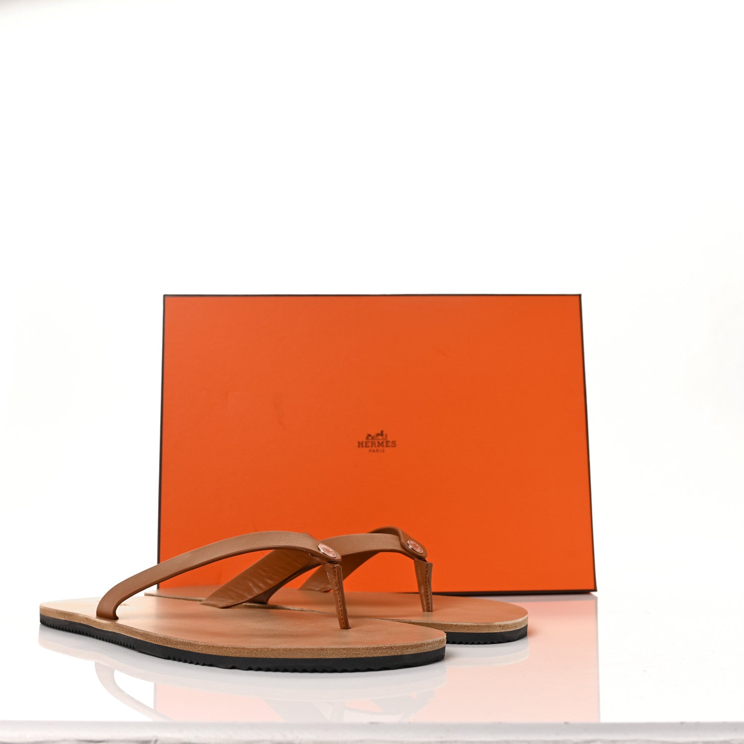 Hermes Calfskin Mens Estival Sandals 44.5 8 of 9