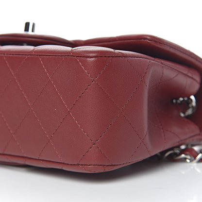 Chanel Lambskin Quilted Mini Rectangular Flap Red 9 of 12