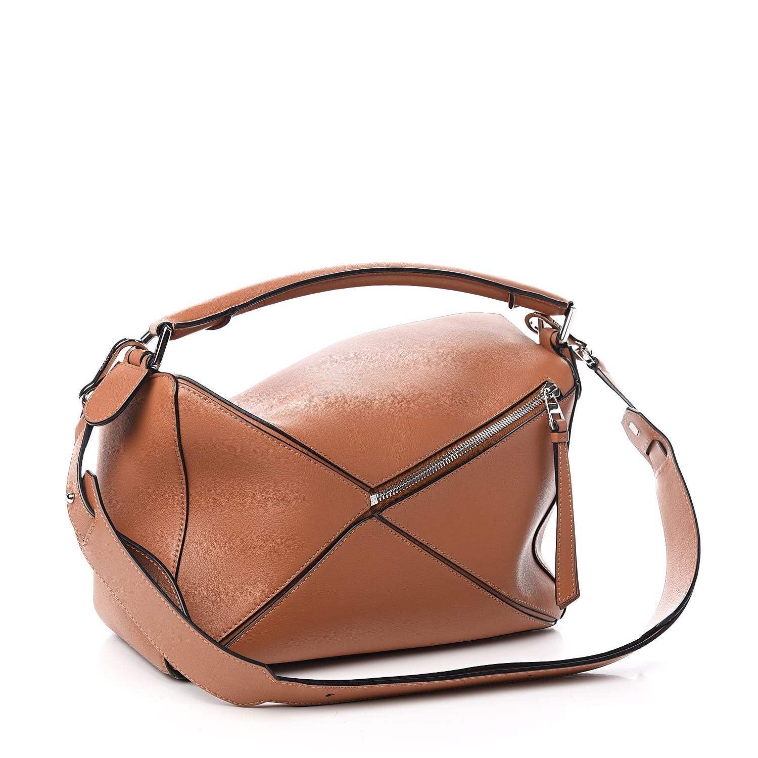 Loewe Calfskin Medium Puzzle Bag Tan 3 of 11