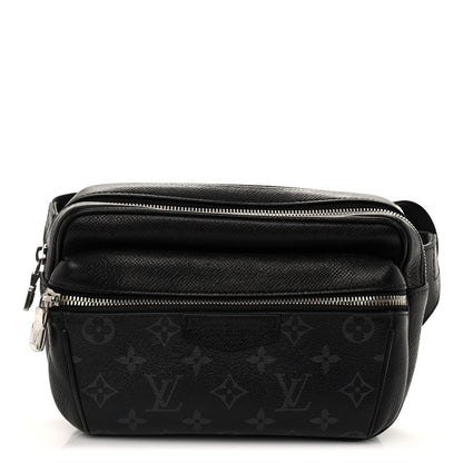 Louis Vuitton Taiga Monogram Eclipse Outdoor Bum Bag Black 1 of 9