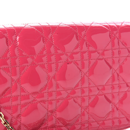 Christian Dior Patent Cannage Miss Dior Promenade Pouch Fuchsia 7 of 10