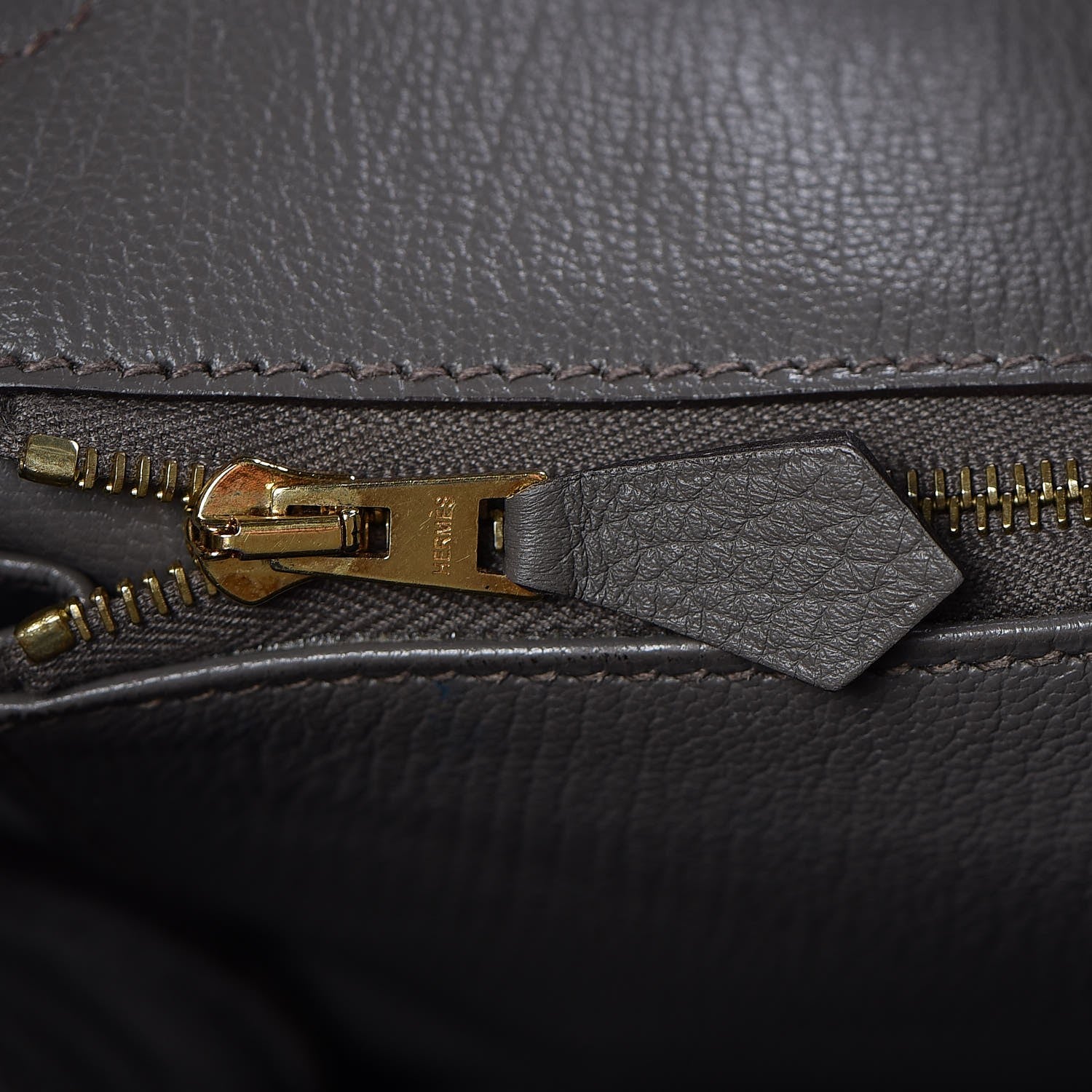 Hermes Taurillon Clemence Birkin 35 Etain 20 of 41