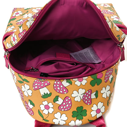 Gucci Canvas Childrens Flower Mushroom Print Backpack 4 of 9