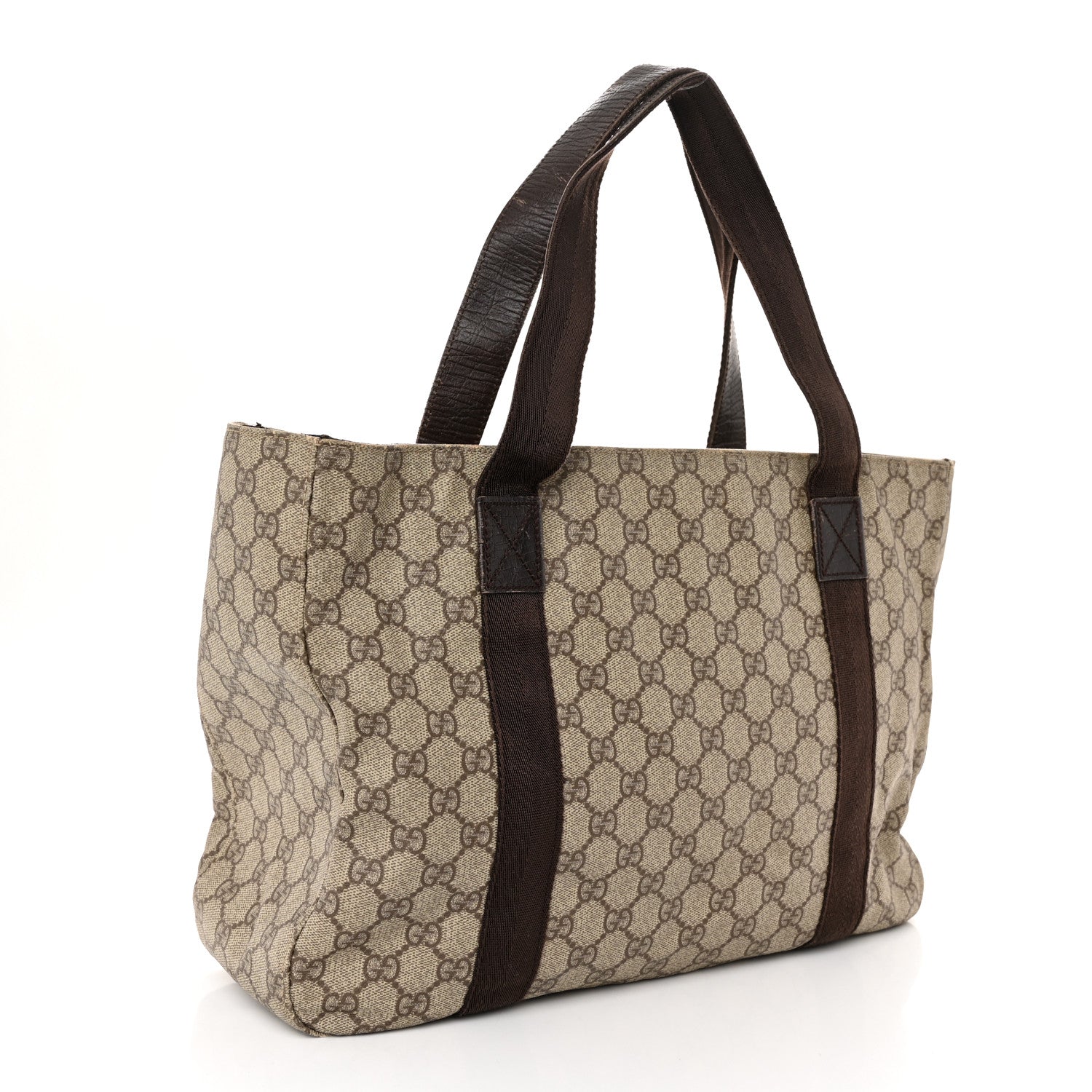 Gucci GG Plus Monogram Medium Tote Dark Brown 3 of 12