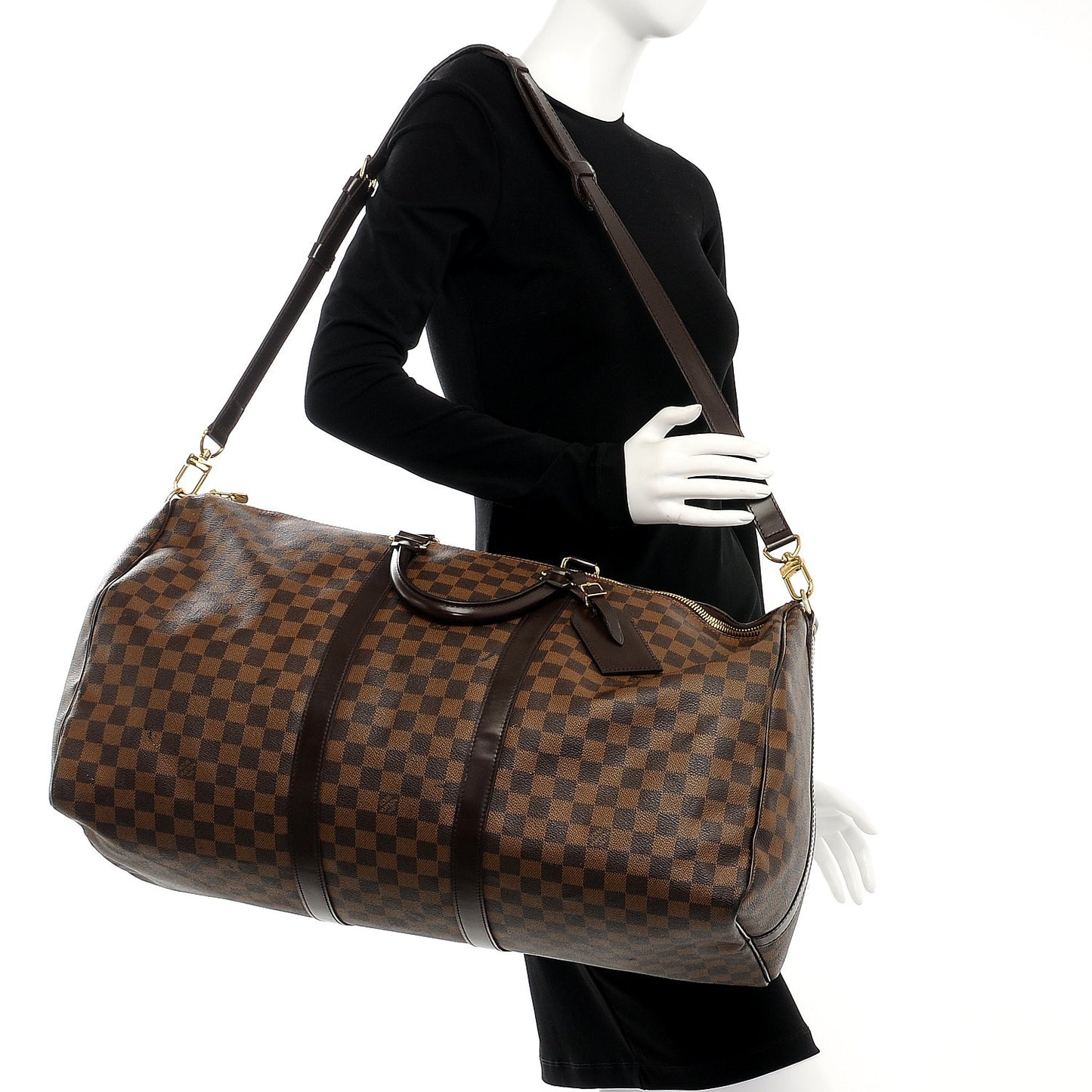 Damier Ebene Keepall Bandouliere 55