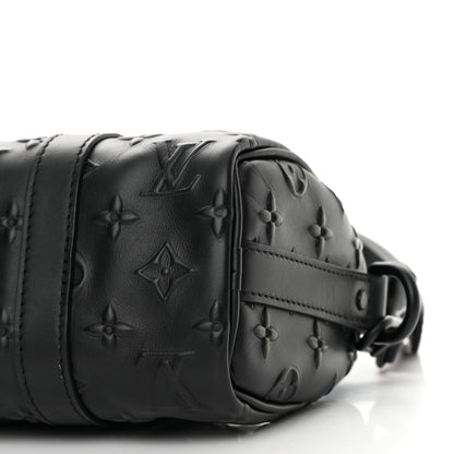 Louis Vuitton Monogram Seal Keepall XS Black 10 of 14